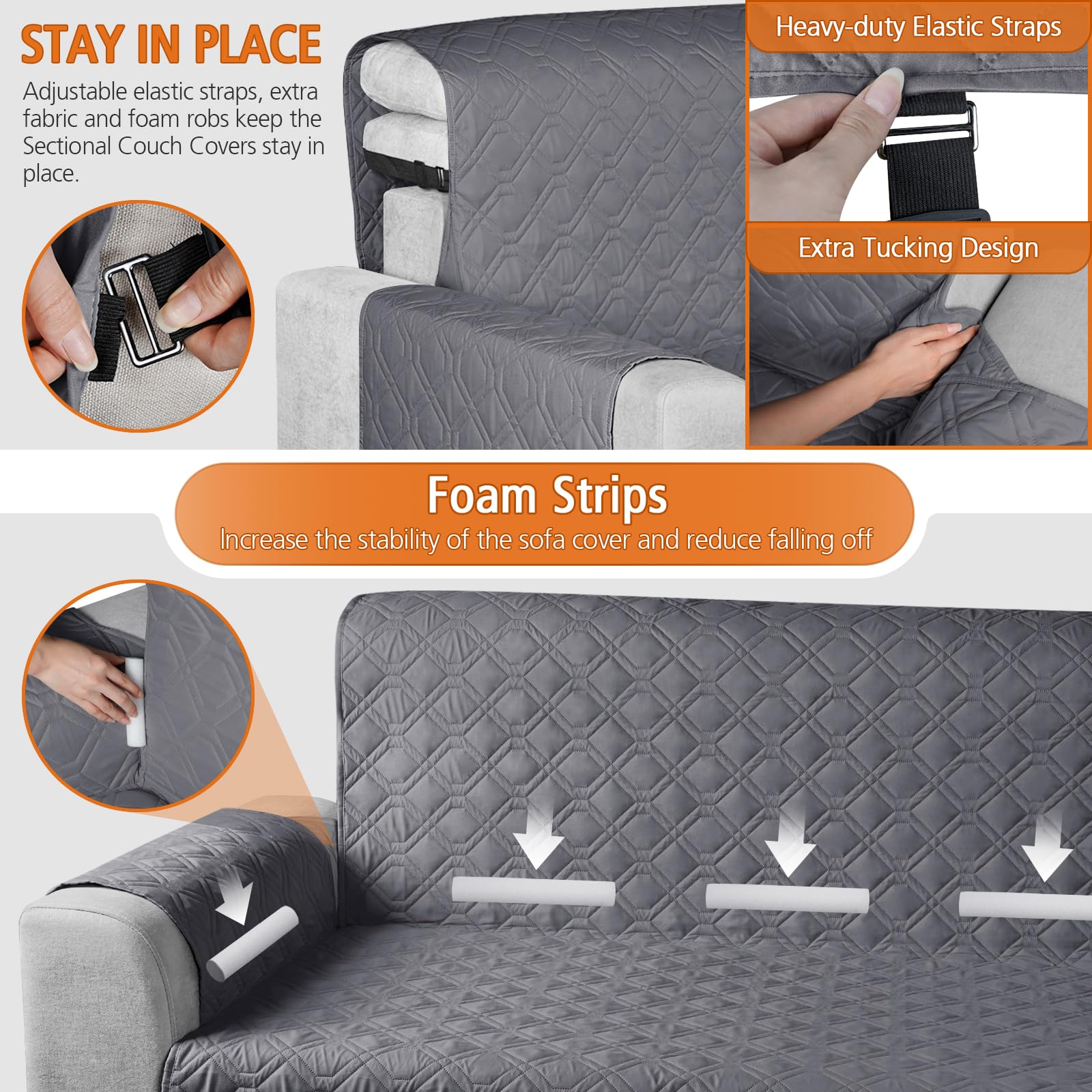 VANSOFY durable fabric withstands pet claws and daily use