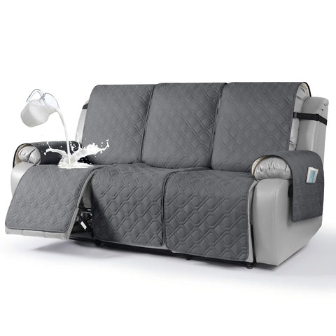VANSOFY waterproof recliner cover on a 3-seater protects against spills.
