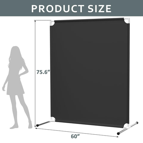 VANSYNOX stylish black panel blends with decor and maintains privacy.