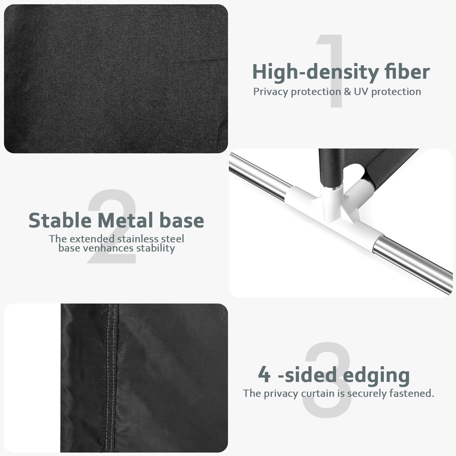 VANSYNOX lightweight divider weighs 7.9 pounds for easy repositioning.