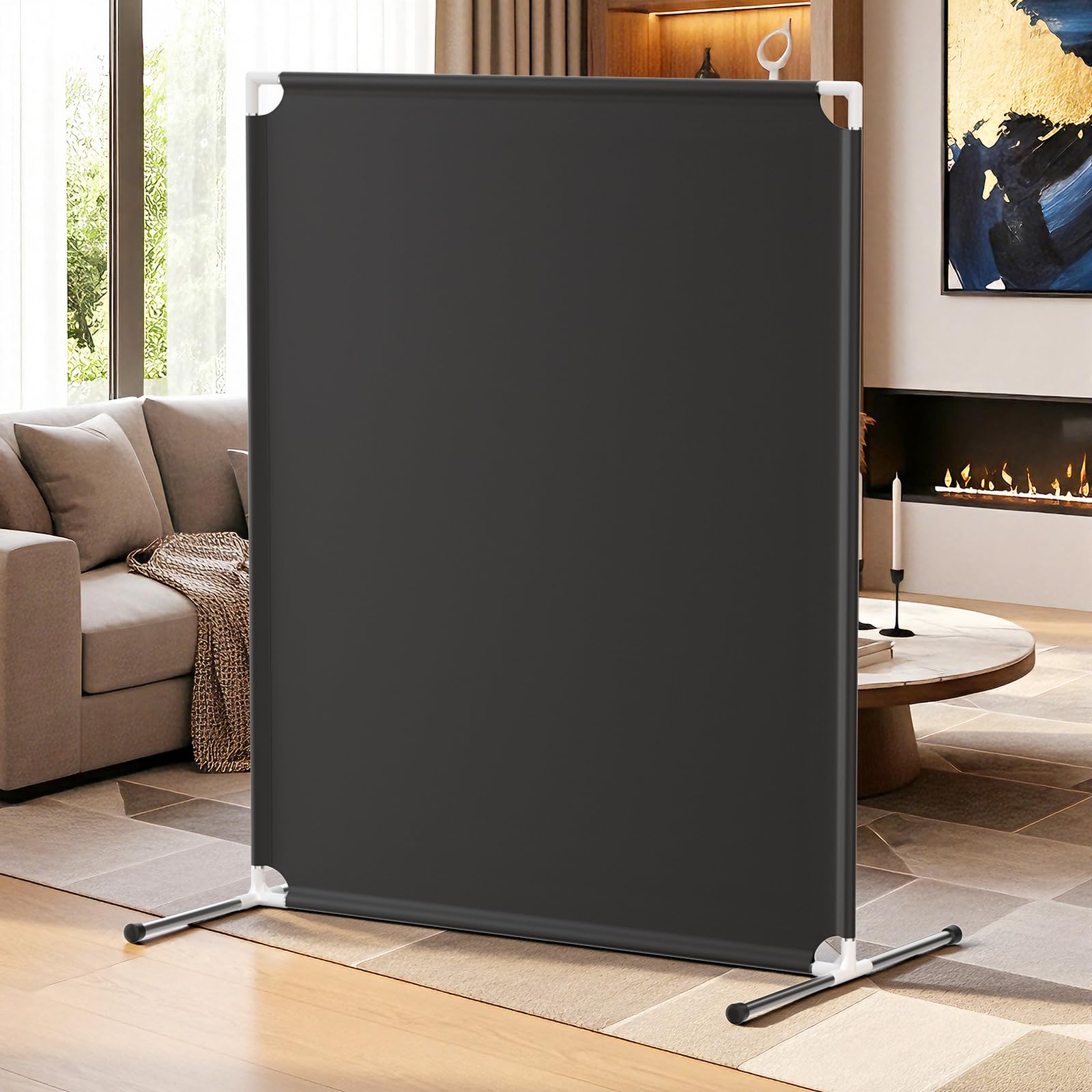 VANSYNOX privacy screen 75.6 by 60 inches for bedroom and office separation.