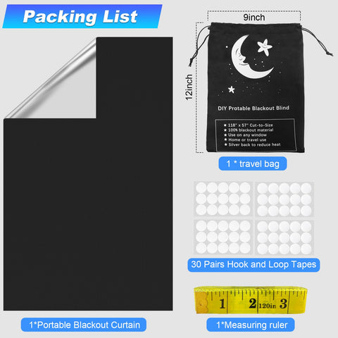 Vanten blackout shade on car windows for temporary travel privacy.