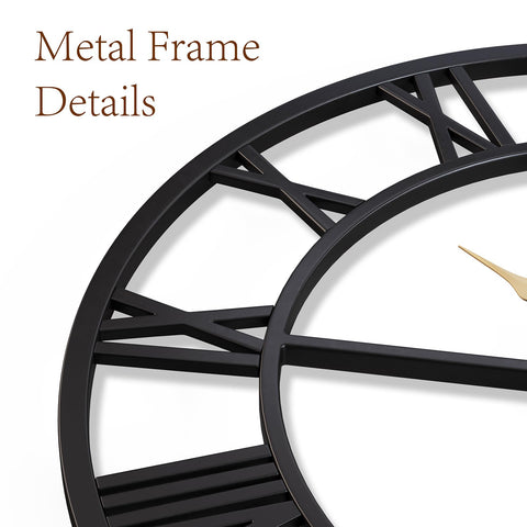 Vantic battery-operated wall clock installs easily and cord-free