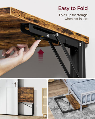 Vantic 31.5-inch folding desk ships with easy 4-step assembly.