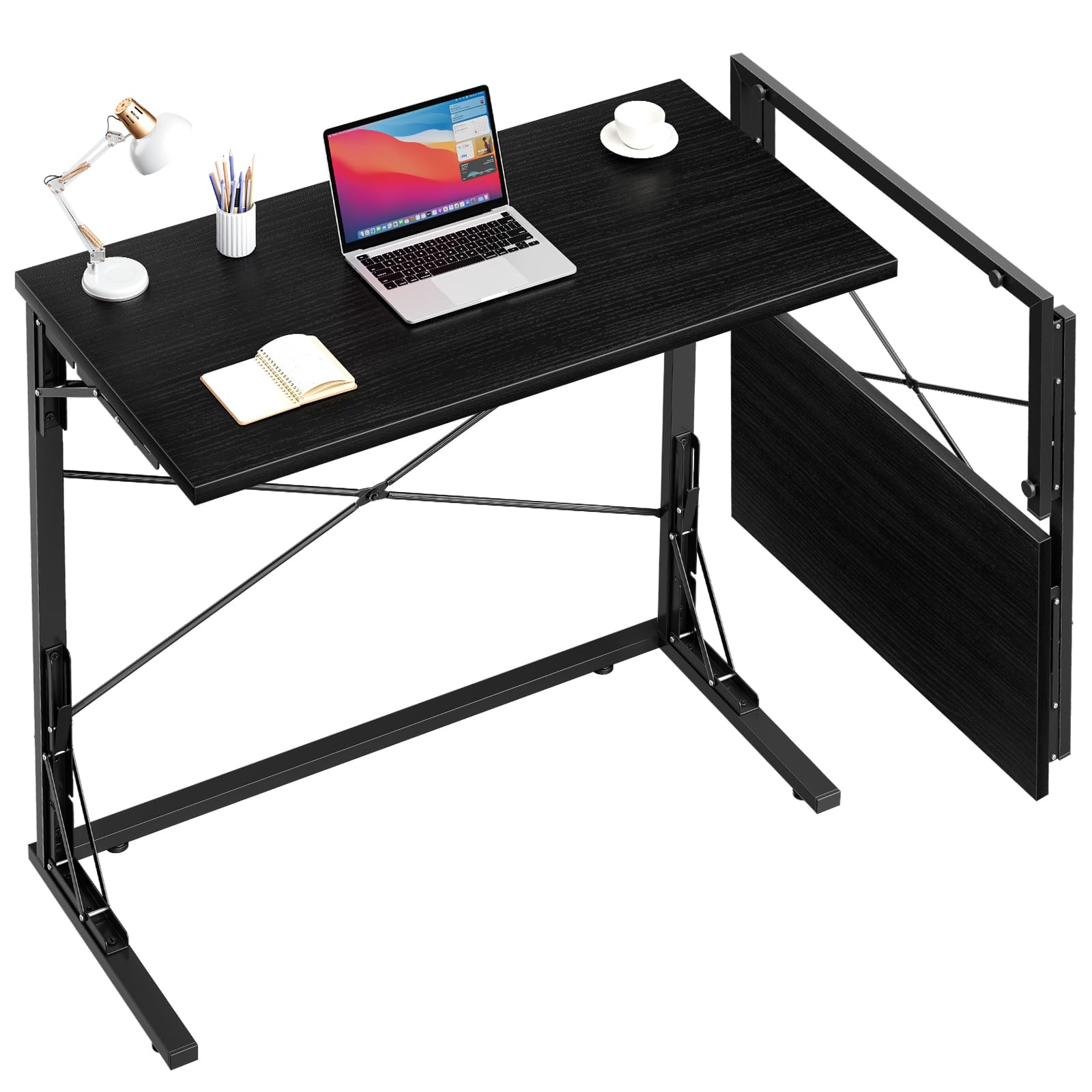 Vantic folding desk 31-5 inch desktop suitable for laptop and documents.
