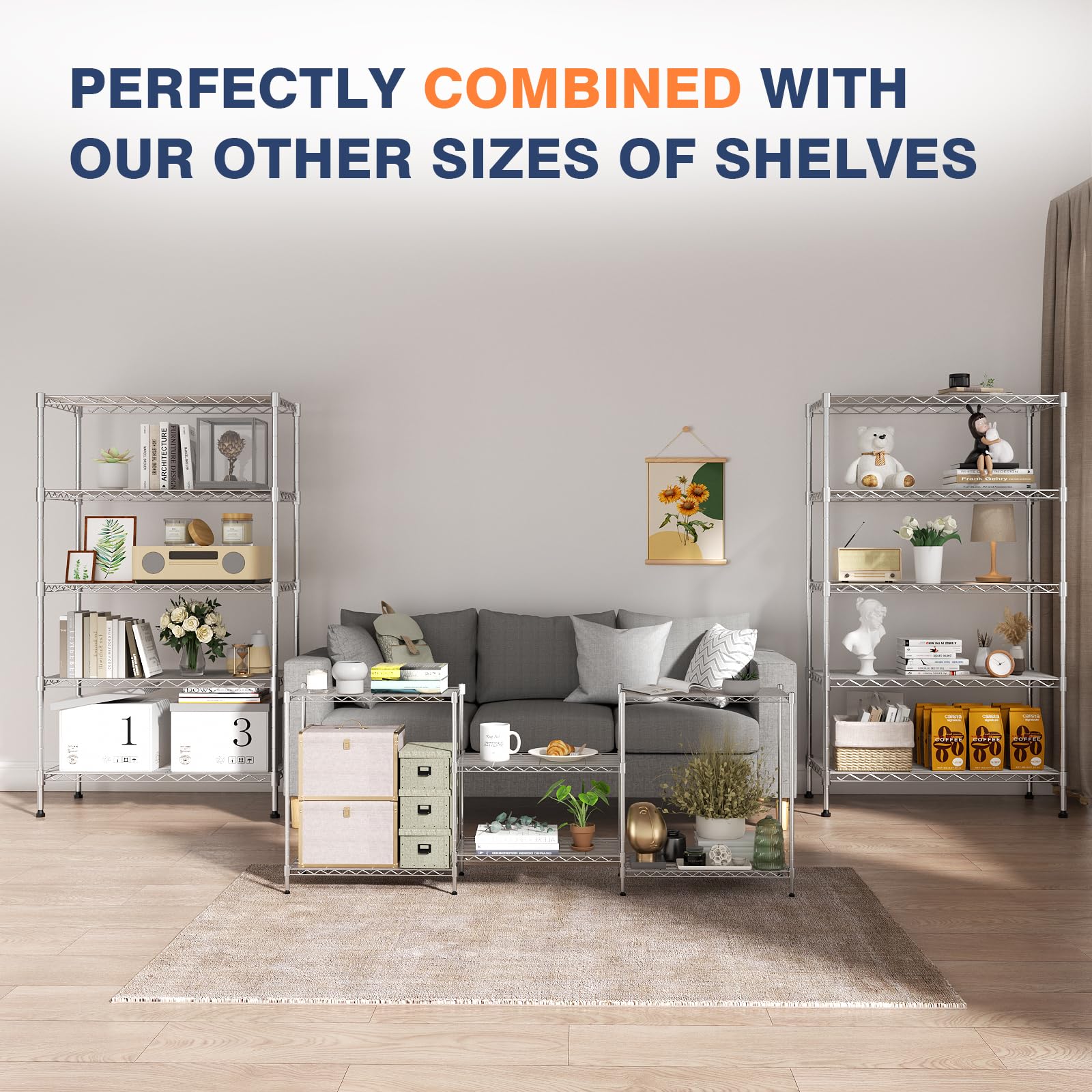 Simple tool-free assembly for VANZBON shelf in minutes.