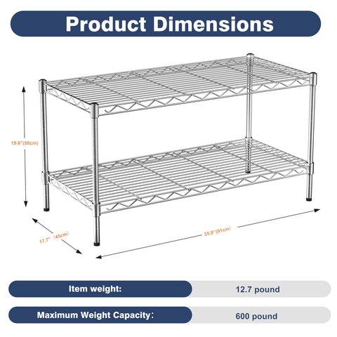 Height-adjustable VANZBON shelves to fit items of different sizes