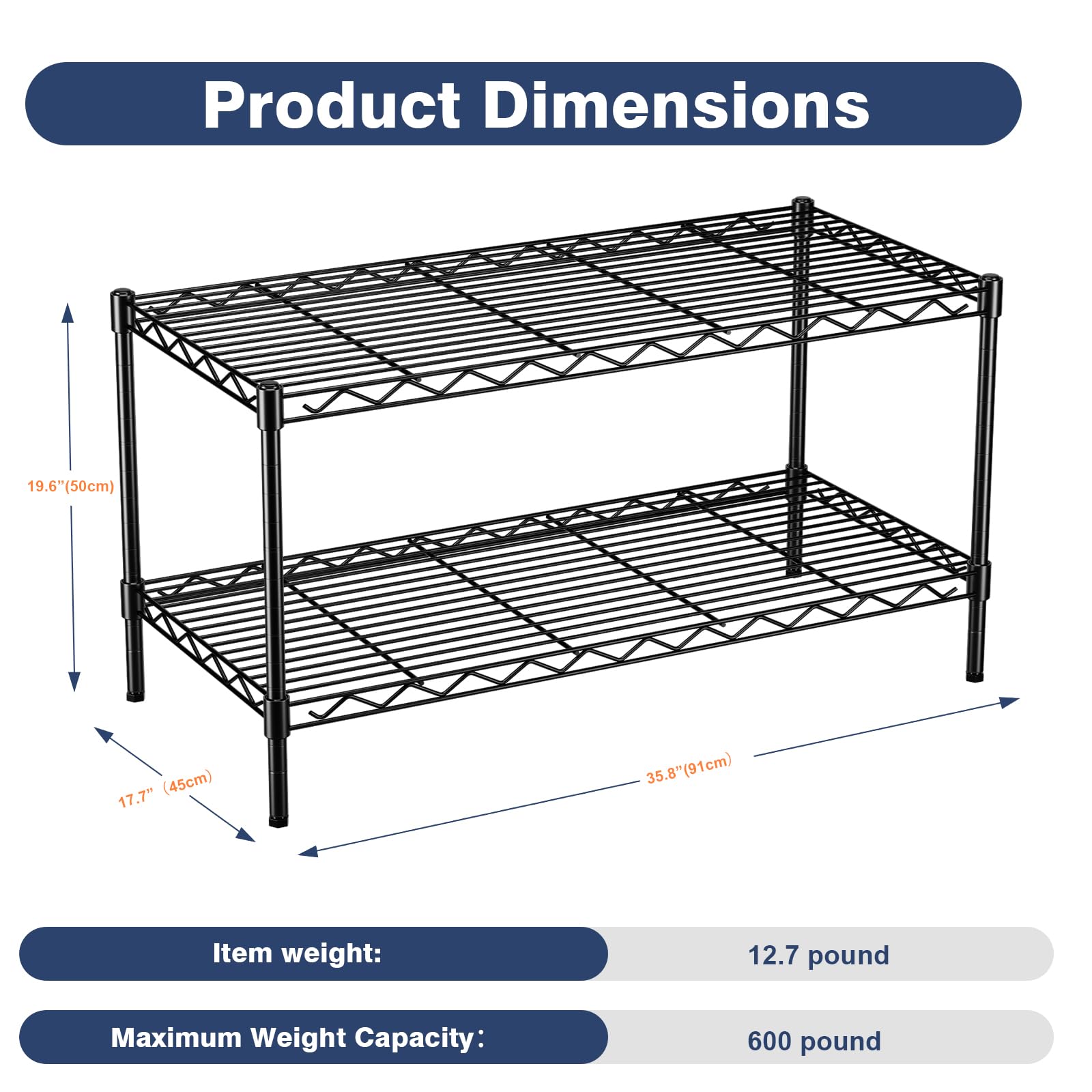 VANZBON lockable wheels storage allows safe, mobile organization.