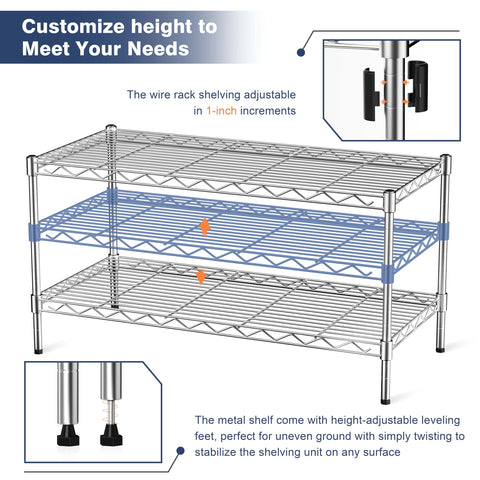 Stable triangular mechanical design of VANZBON shelving unit