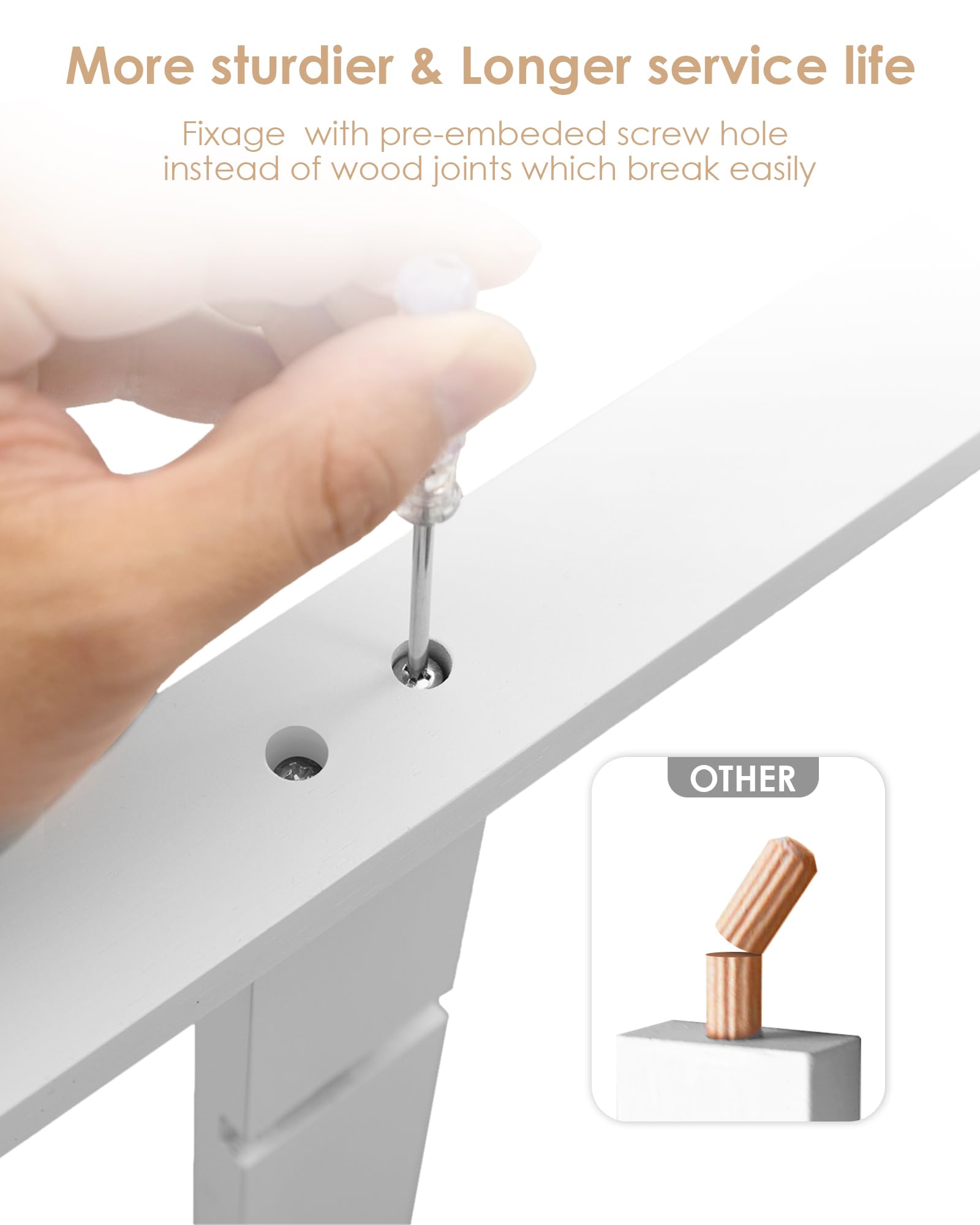 Varhomax hardware kit enables quick, stable assembly.