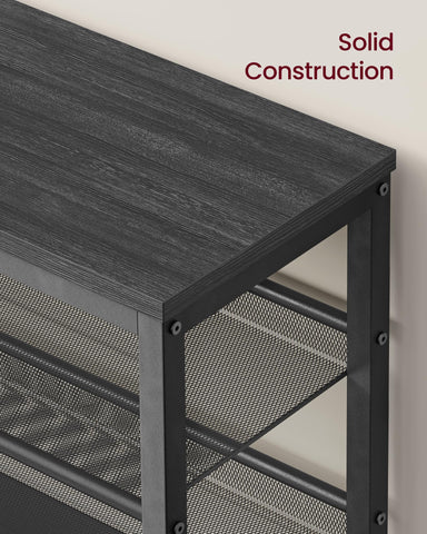 VASAGLE 3-Tier Shoe Rack Bench dimensions 39-4 by 19-7 with 11 depth.