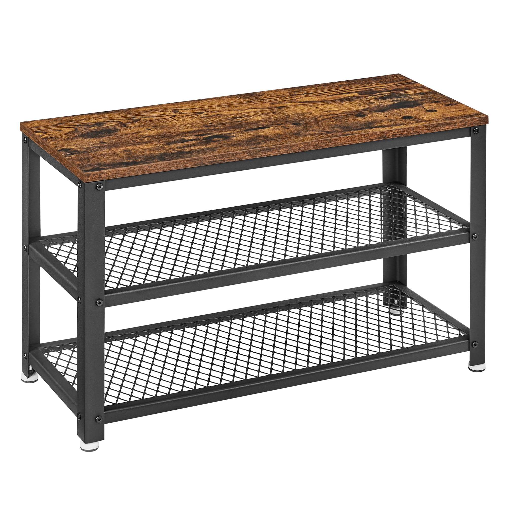 VASAGLE 3-Tier Shoe Rack full view for organized entryway storage
