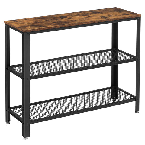 VASAGLE 40in industrial console table with rustic top for entryways