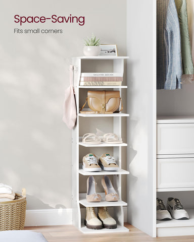 VASAGLE 7-tier rack with hooks for quick grab-and-go storage of keys and wallets