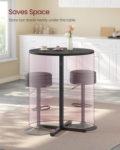 VASAGLE adjustable feet keep surfaces level on uneven floors.