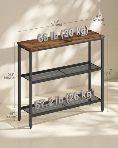VASAGLE anti-tip kit and adjustable feet boost safety and stability