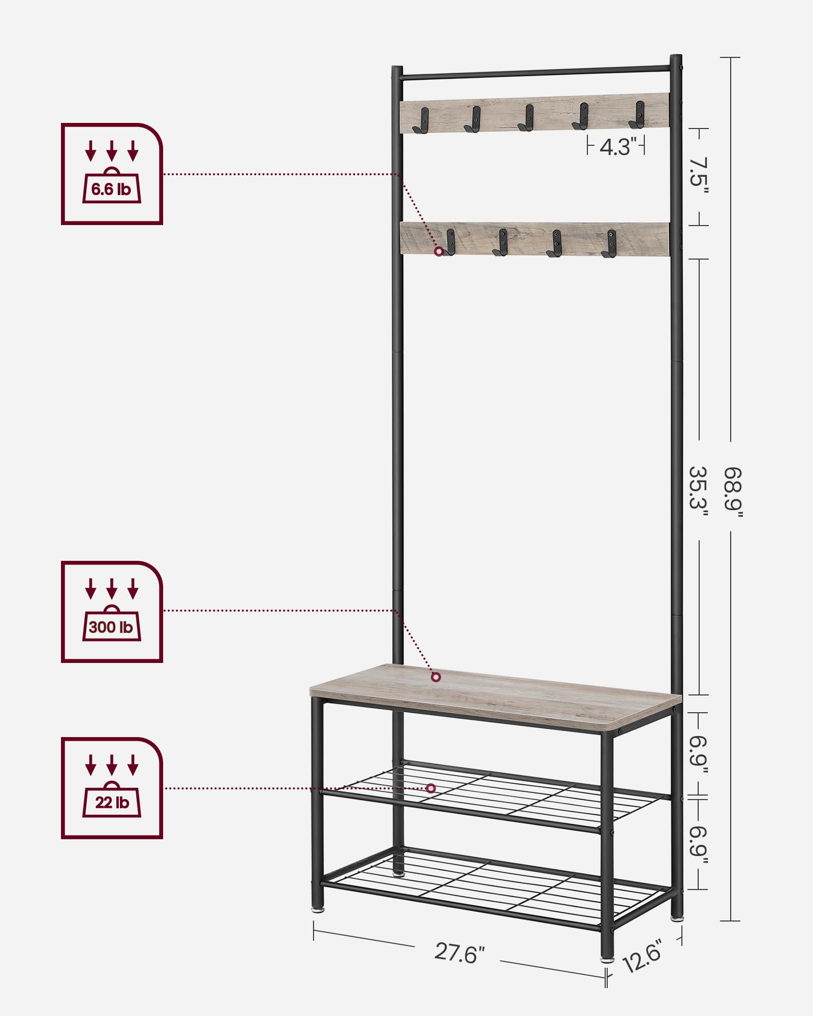 VASAGLE anti-tip kit boosts entry safety