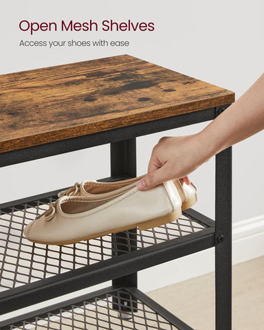 VASAGLE free-standing organizer ships with easy-to-follow assembly steps