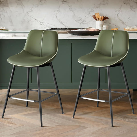 VASAGLE Bar Stools 2-pack with backrest ergonomic for comfortable seating