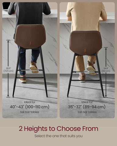 VASAGLE synthetic leather seat offers easy wipe-clean comfort.