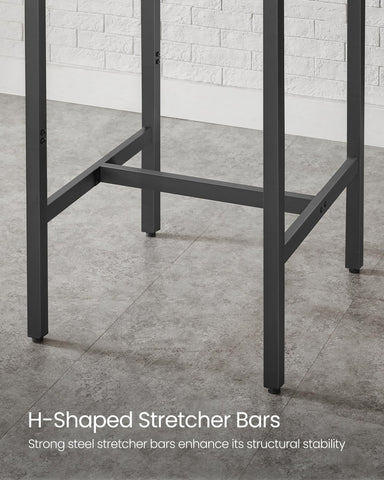 VASAGLE Bar Table with adjustable feet to prevent wobble on uneven floors