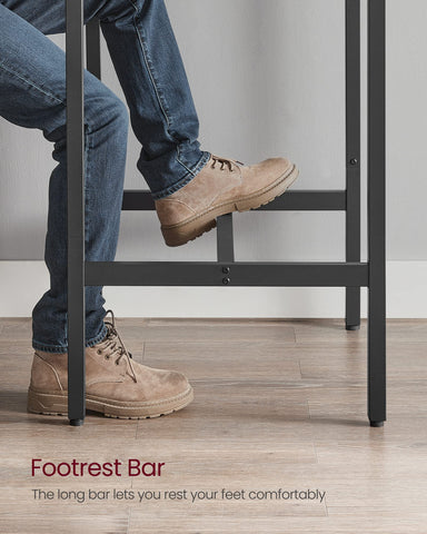 VASAGLE table has adjustable feet to prevent wobble and protect floors.