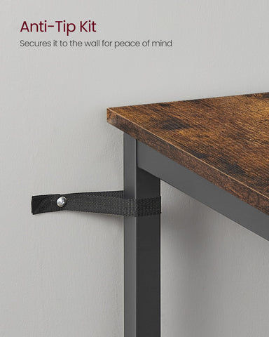 VASAGLE bar table paired with stools enhances small-space dining with style.