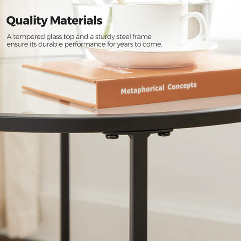 VASAGLE bedroom or balcony use as a compact side table