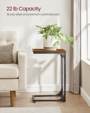 VASAGLE C-Shaped End Table set 2 versatile, organized surfaces for living spaces