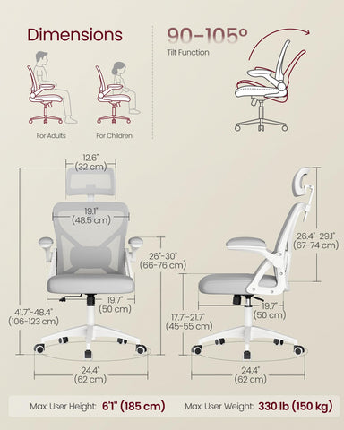 VASAGLE chair seat cushion delivers plush comfort for extended sits