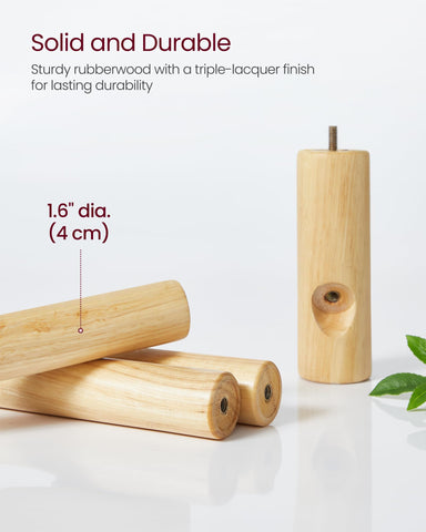 VASAGLE URCR04BK coat rack blends modern black finish with wood texture.