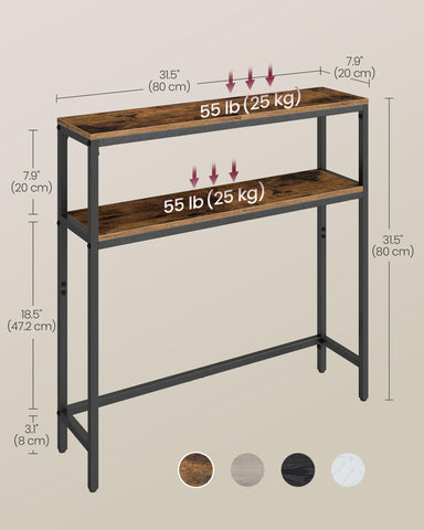 VASAGLE adjustable feet leveling the table on uneven floors