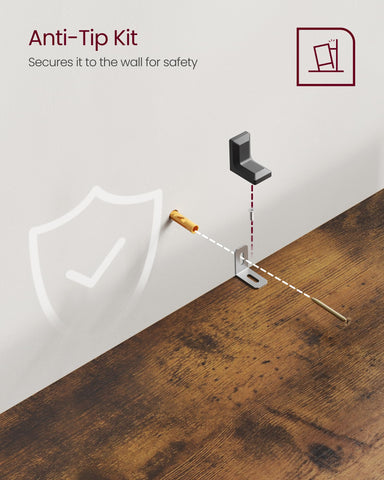 VASAGLE CUSTOS easy-to-assemble design saves setup time.
