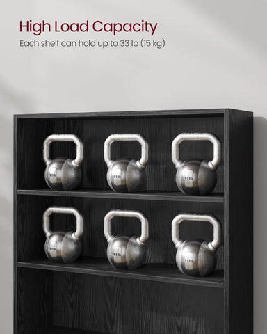 VASAGLE Custos back panel slot design enhances structure and ease of use.