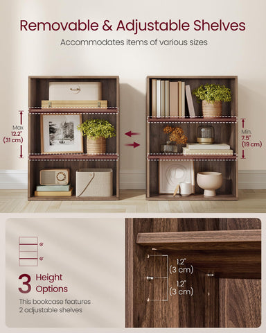 VASAGLE Custos open storage shelf for books, plants, and decor