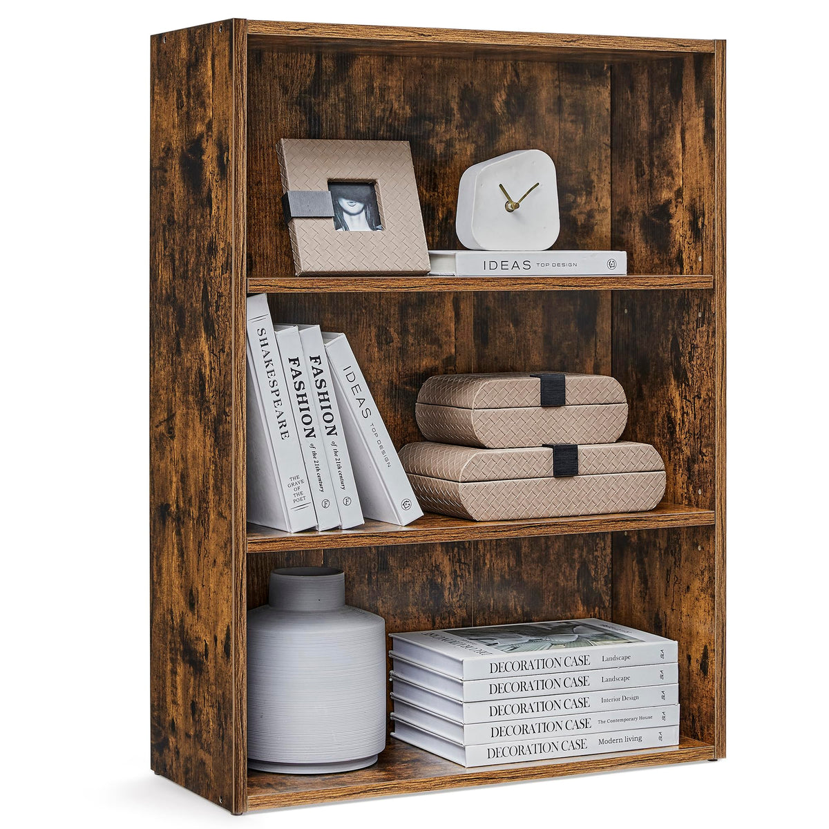 VASAGLE CUSTOS collection open storage design showcases organized display and easy access.