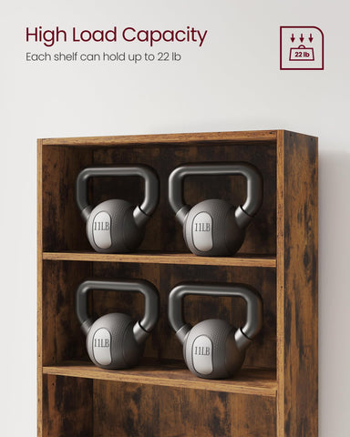 VASAGLE CUSTOS ideal for books, plants, and keepsakes in any room.