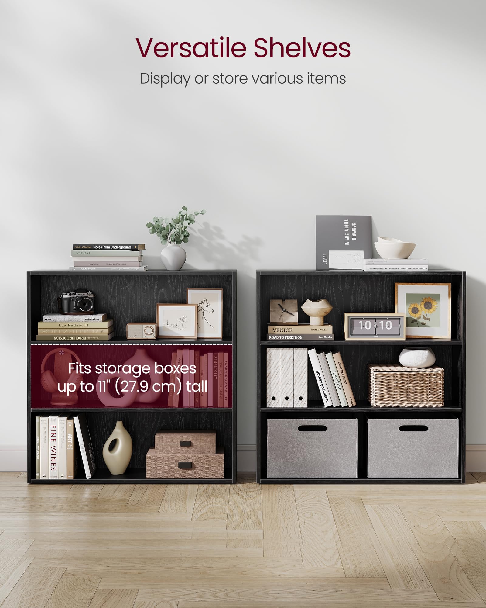 VASAGLE Custos H-shaped frame provides stability and safe storage.