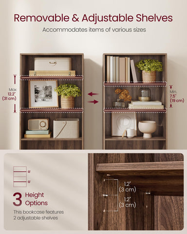 VASAGLE Custos sturdy H shaped frame enhances room stability.