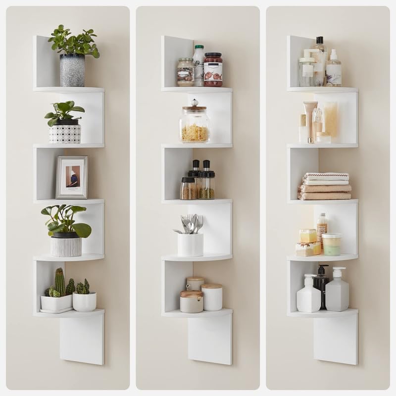 VASAGLE durable shelf every tier supports items securely for books or decor.