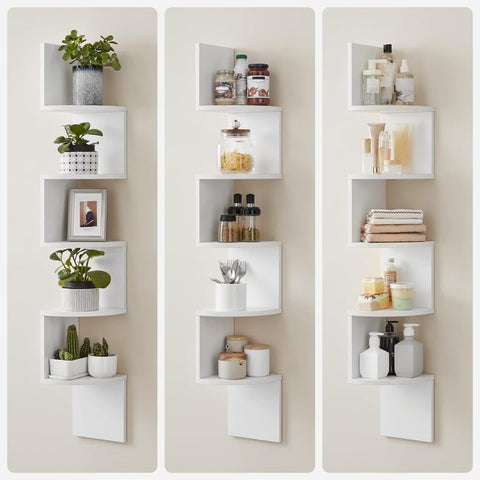 VASAGLE durable shelf every tier supports items securely for books or decor.