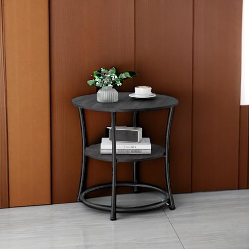 VASAGLE easy-assembly end table with minimal parts and quick setup.