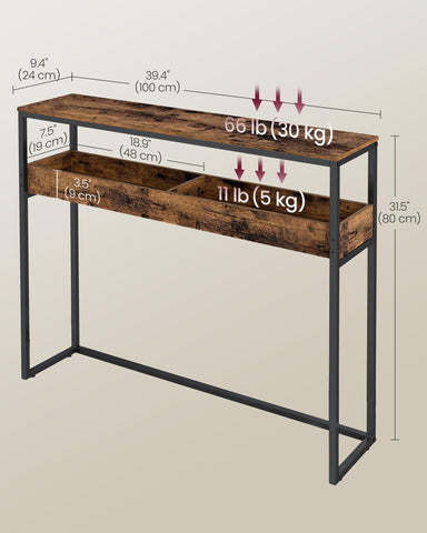 VASAGLE easy-assembly design with clearly labeled parts speeds setup.