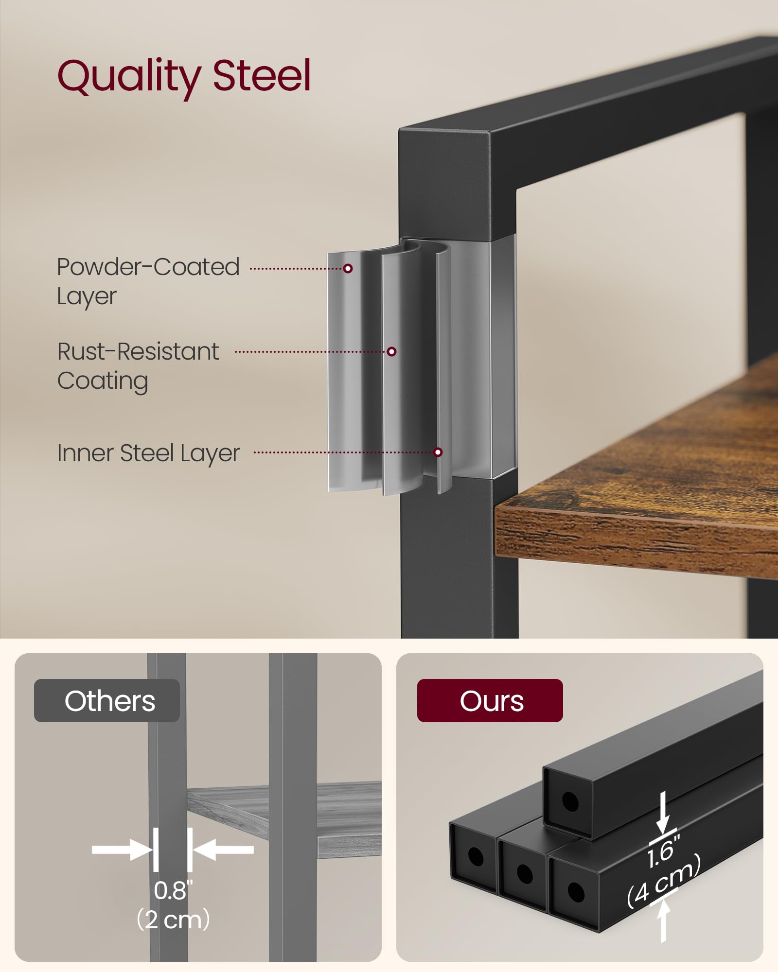 Easy assembly with labeled parts for quick setup.