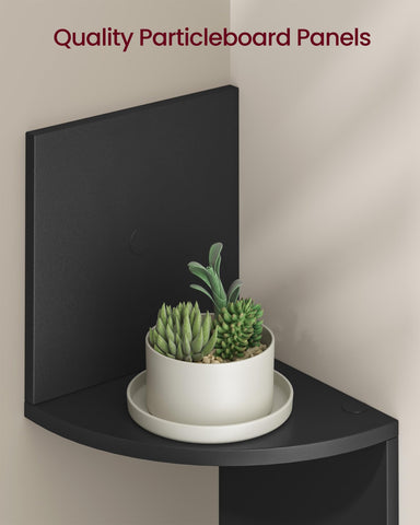 VASAGLE easy-assembly shelves ink black installation guide