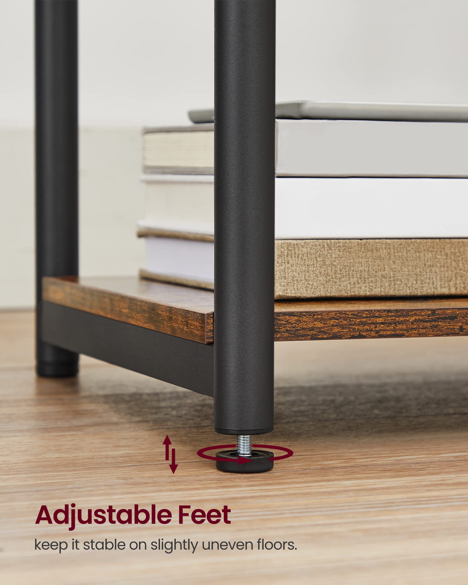VASAGLE end-table pair-in-room complements decor with practical surfaces