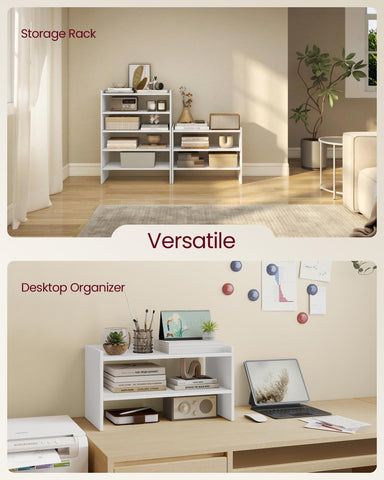 VASAGLE entryway organizer keeps sneakers, sandals, and boots neatly separated