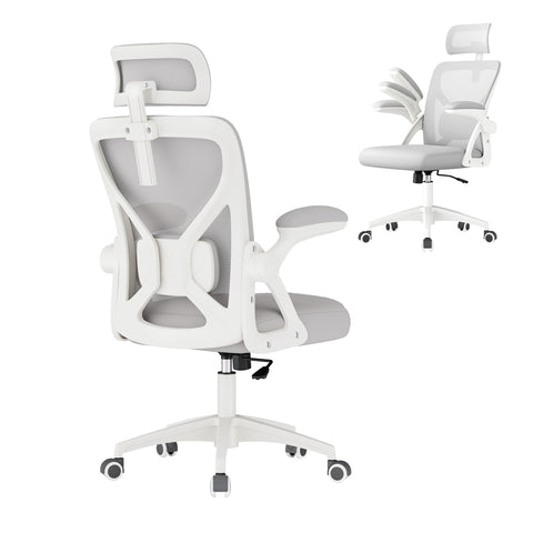 VASAGLE ergonomic mesh office chair back support promotes upright posture during long work sessions