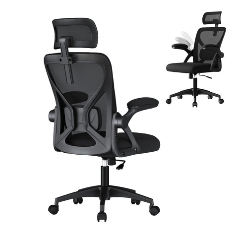 VASAGLE ergonomic mesh chair back support helps align the spine during long work sessions.