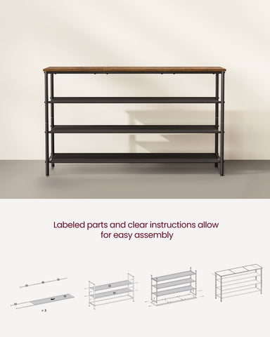 VASAGLE fabric shelves protect shoes while organizing